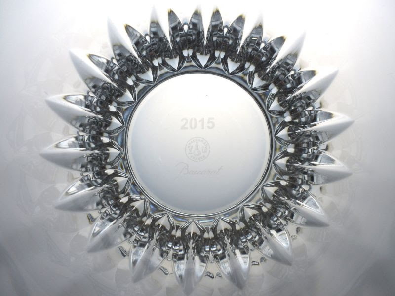 バカラ ローザ ロックグラス 年号 イヤータンブラー 真上 刻印 2015